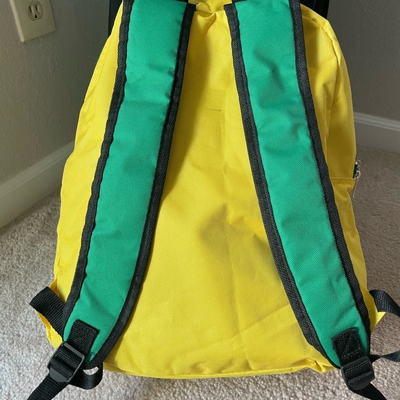 Oakland A's Harvey The Rabbit Backpack Yellow & Green Bag MLB Baseball - Picture 2 of 4